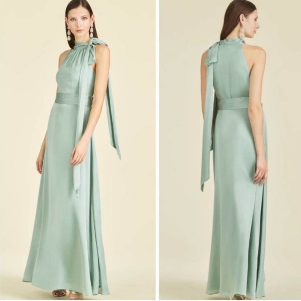 NWT Sachin‎ & Babi Kayla Halter Gown in Jade